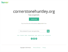 Tablet Screenshot of cornerstonehuntley.org